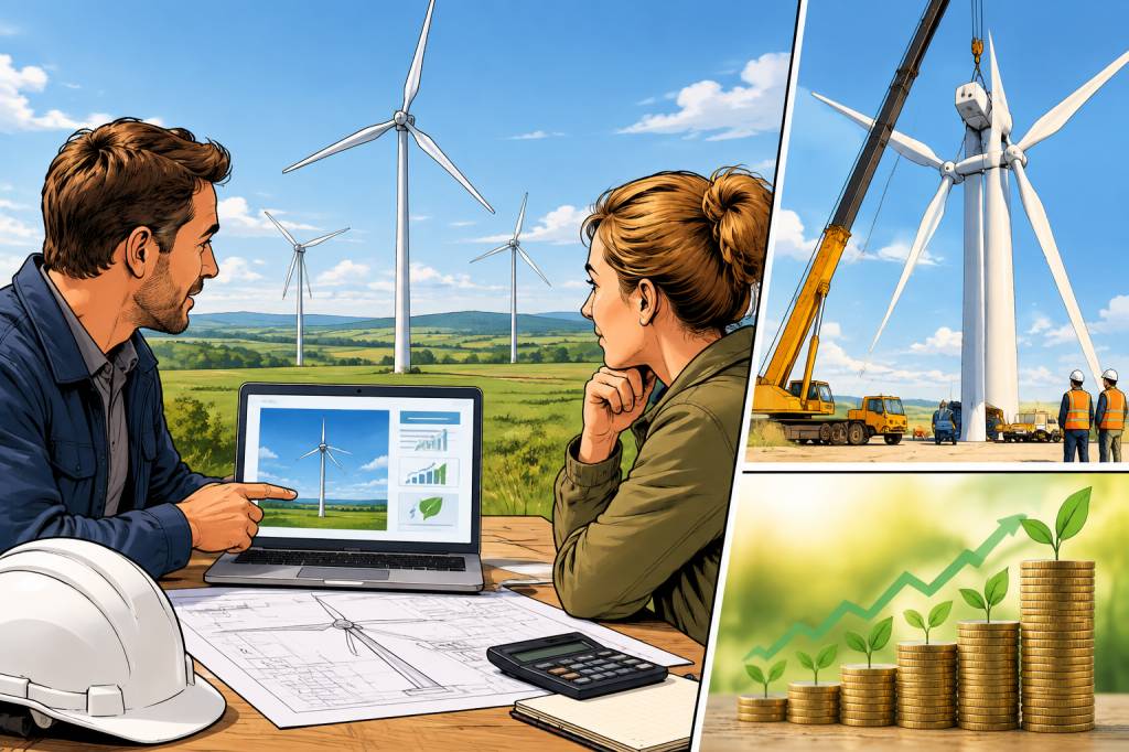 Coût d'une éolienne : prix, installation et rentabilité selon le projet énergétique